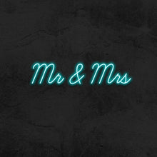 mr and mrs neon sign led wedding mk neon