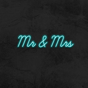 mr and mrs neon sign led wedding mk neon